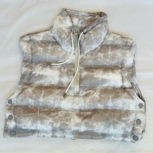 Zara Tie-Dye Puffer Vest